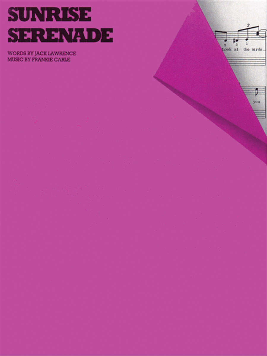 Sunrise Serenade Sunrise Serenade Piano, Vocal, Guitar scores gallery preview page 1