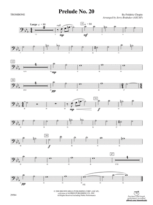Book cover for Prelude No. 20: 1st Trombone