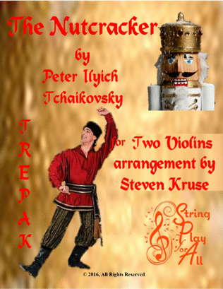 Book cover for Trepak from the Nutcracker for Two Violins