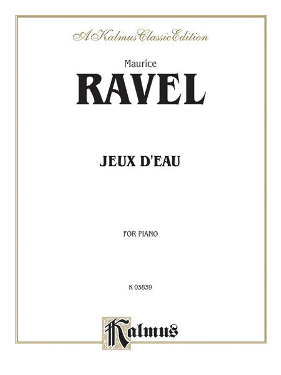 Jeux d'eau Small Ensemble scores gallery preview page 1