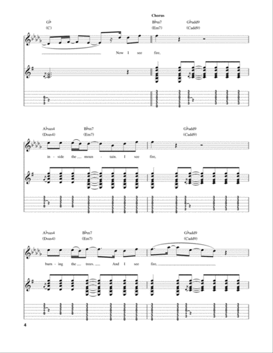 I See Fire (from The Hobbit) Electric Guitar scores gallery preview page 4