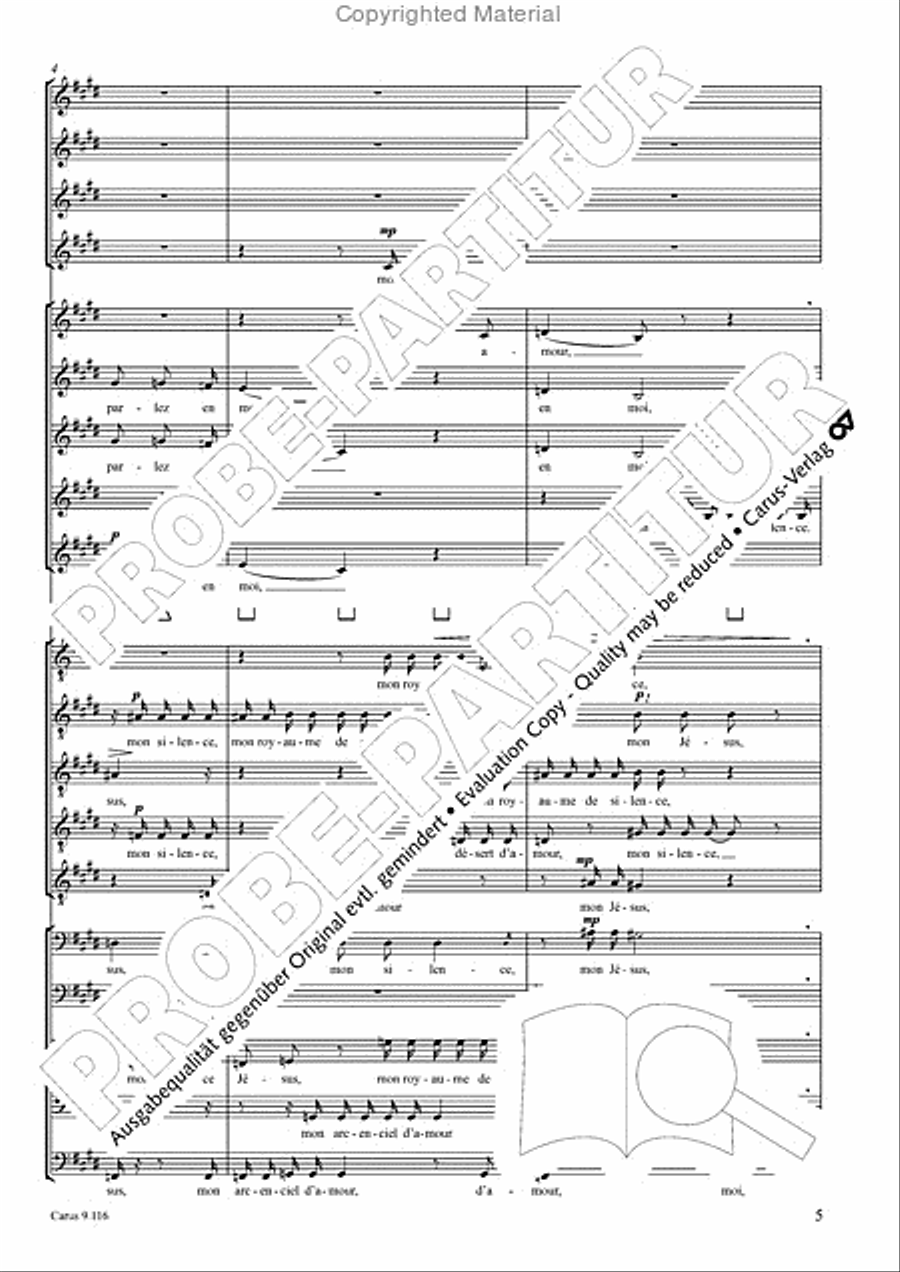 Louange a l'eternite de Jesus Choir scores gallery preview page 6