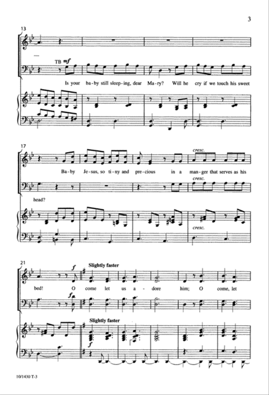 May We Enter the Stable 4-Part scores gallery preview page 3
