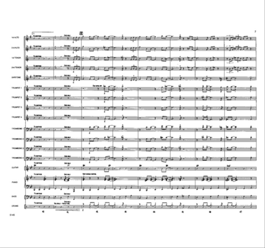 Big Daddy's Blues Jazz Ensemble scores gallery preview page 7