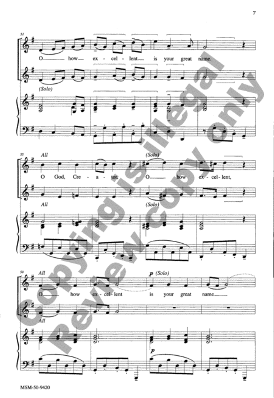 O God, Creator 2-Part scores gallery preview page 6