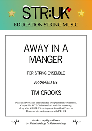 Book cover for Away In A Manger (STR:UK String Orchestra version)