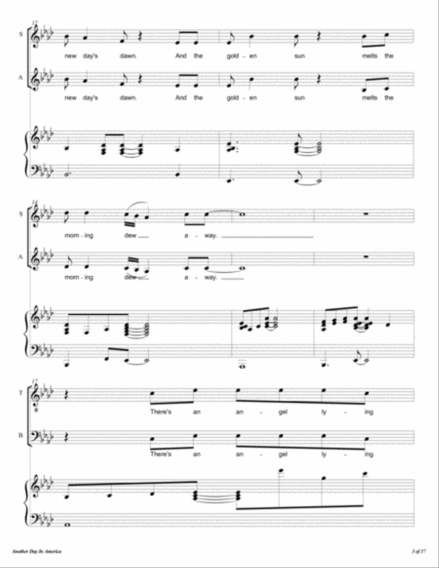 Another Day In America Another Day In America 4-Part scores gallery preview page 4