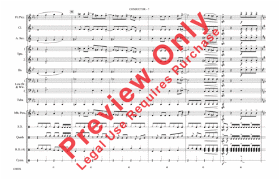 Everything Is Awesome (from The LEGO Movie) Marching Band scores gallery preview page 8