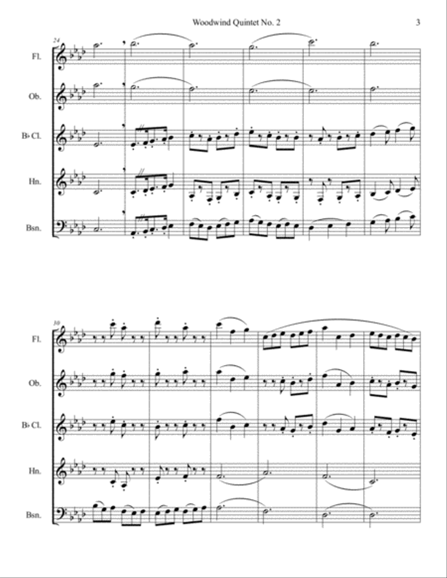 Woodwind Quintet No. 2 Woodwind Quintet No. 2 Woodwind Quintet scores gallery preview page 4