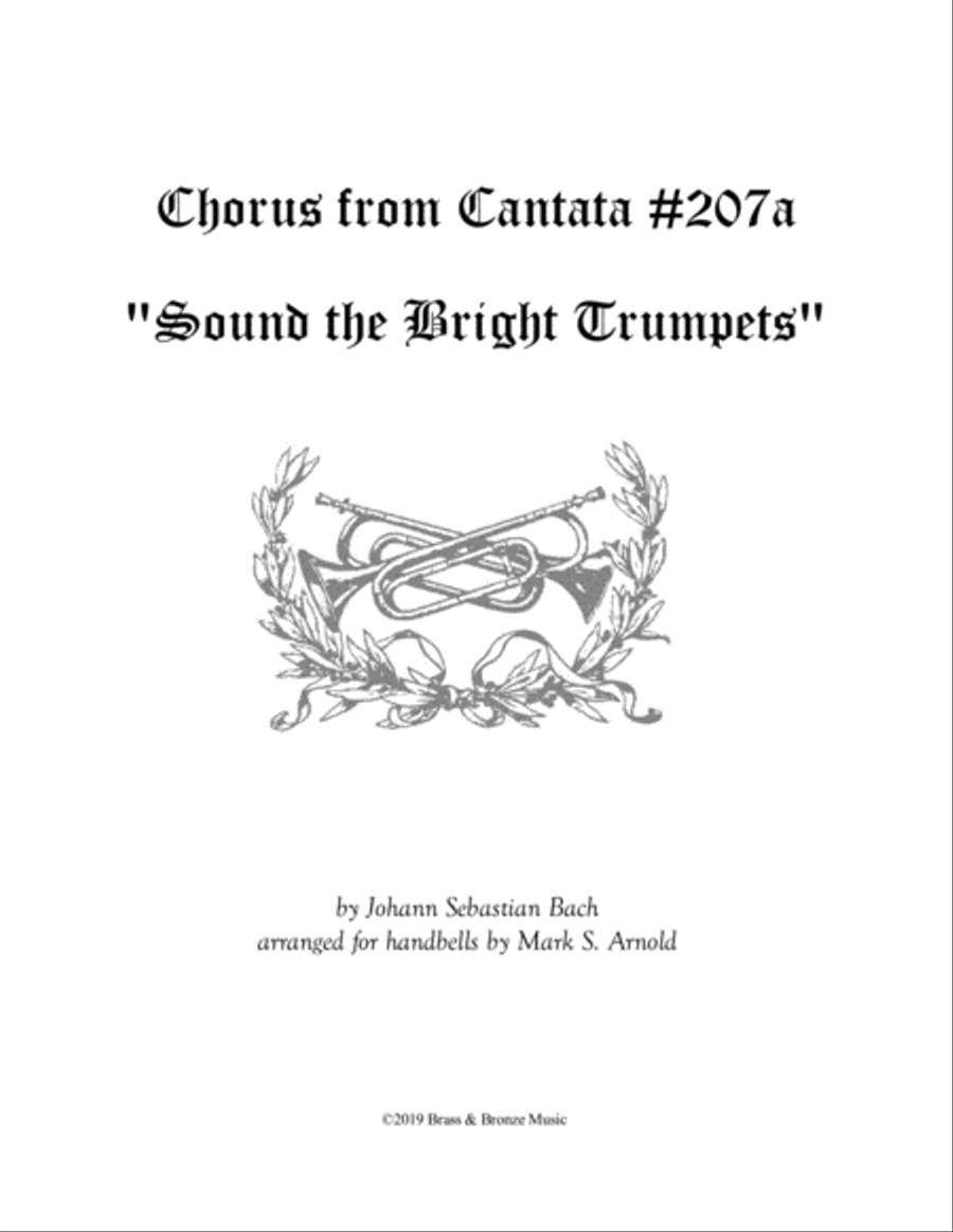 Sound the Bright Trumpets - Chorus from Cantata #207a Choir scores gallery preview page 1