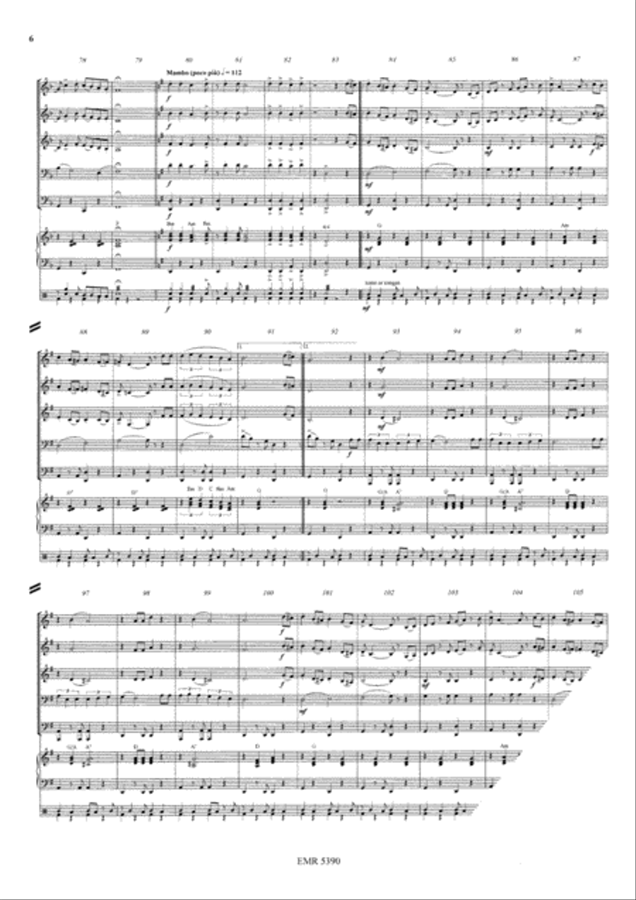 Latin Fever Woodwind Quintet scores gallery preview page 6