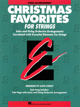 Book cover for Essential Elements Christmas Favorites for Strings