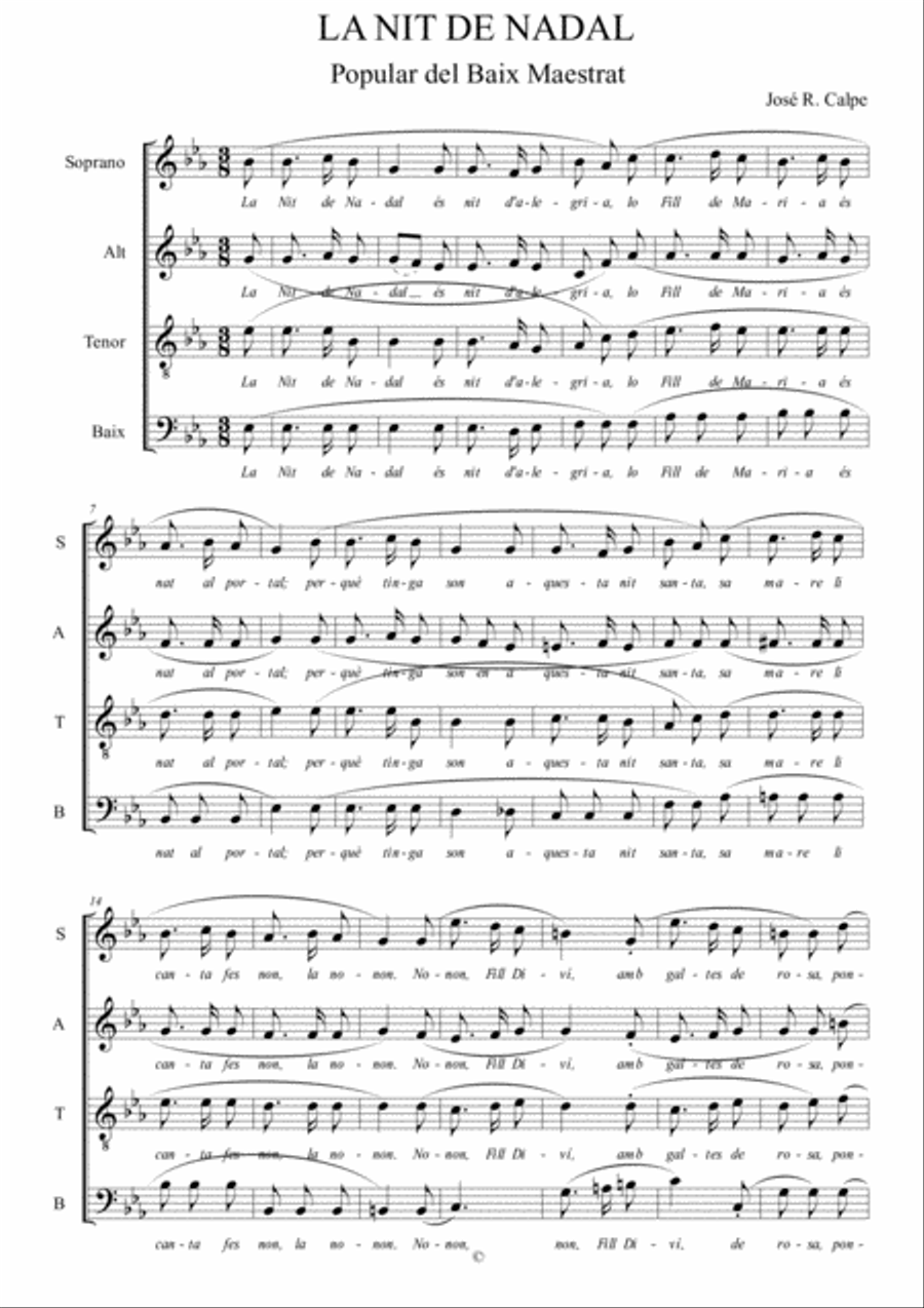 LA NIT DE NADAL 4-Part scores gallery preview page 1