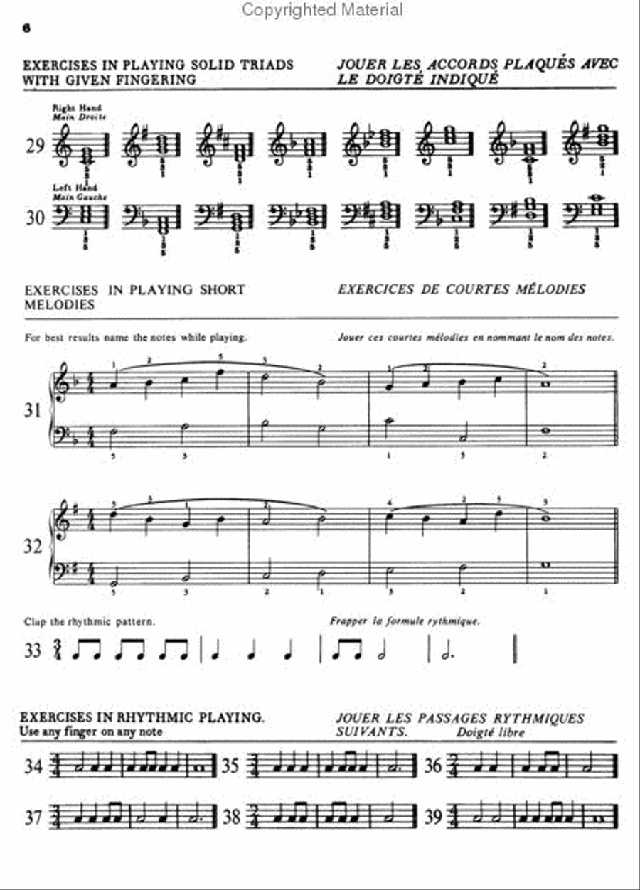 Practical Sight Reading Exercises for Piano Students Piano Method scores gallery preview page 2