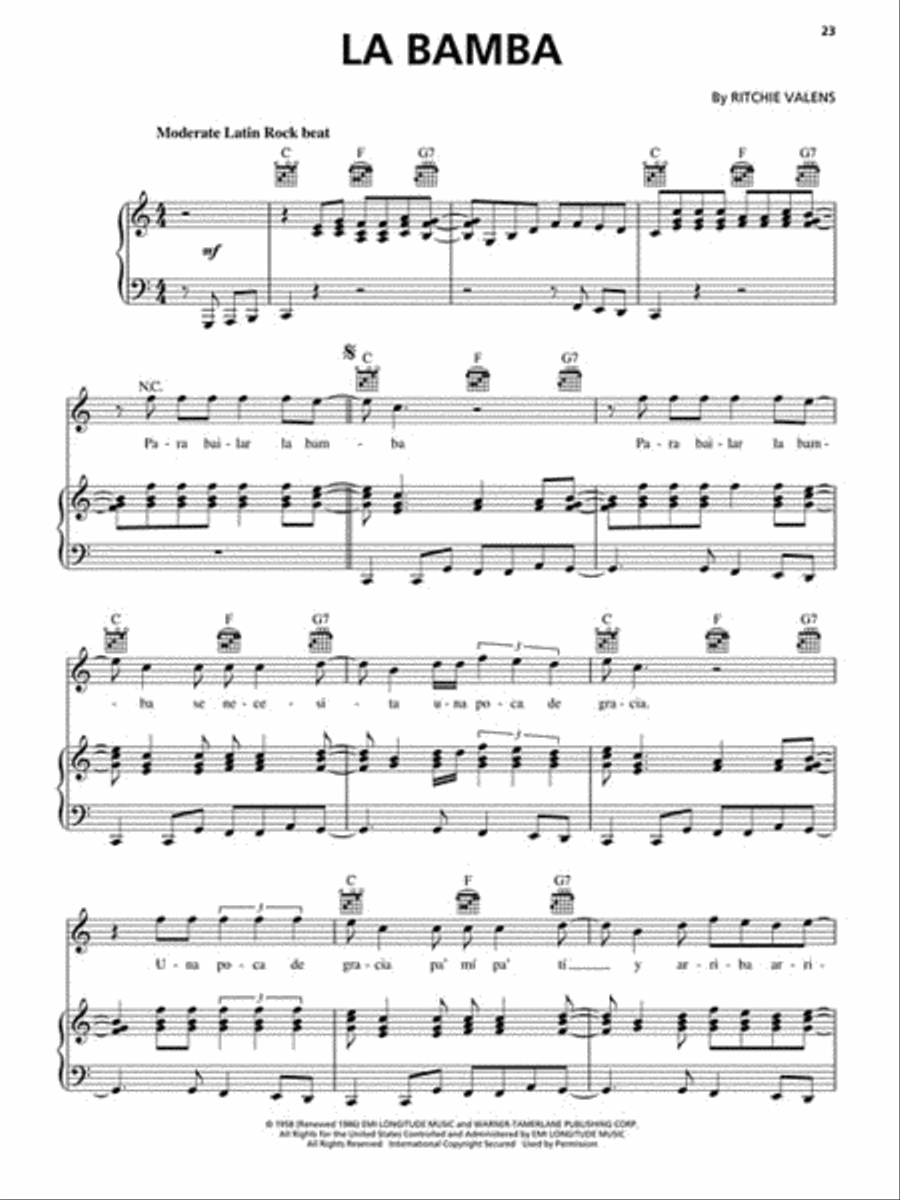 Best of Los Lobos Best of Los Lobos Piano, Vocal, Guitar scores gallery preview page 3
