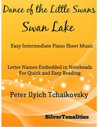 Book cover for Dance of the Little Swans Easy Intermediate Piano Sheet Music