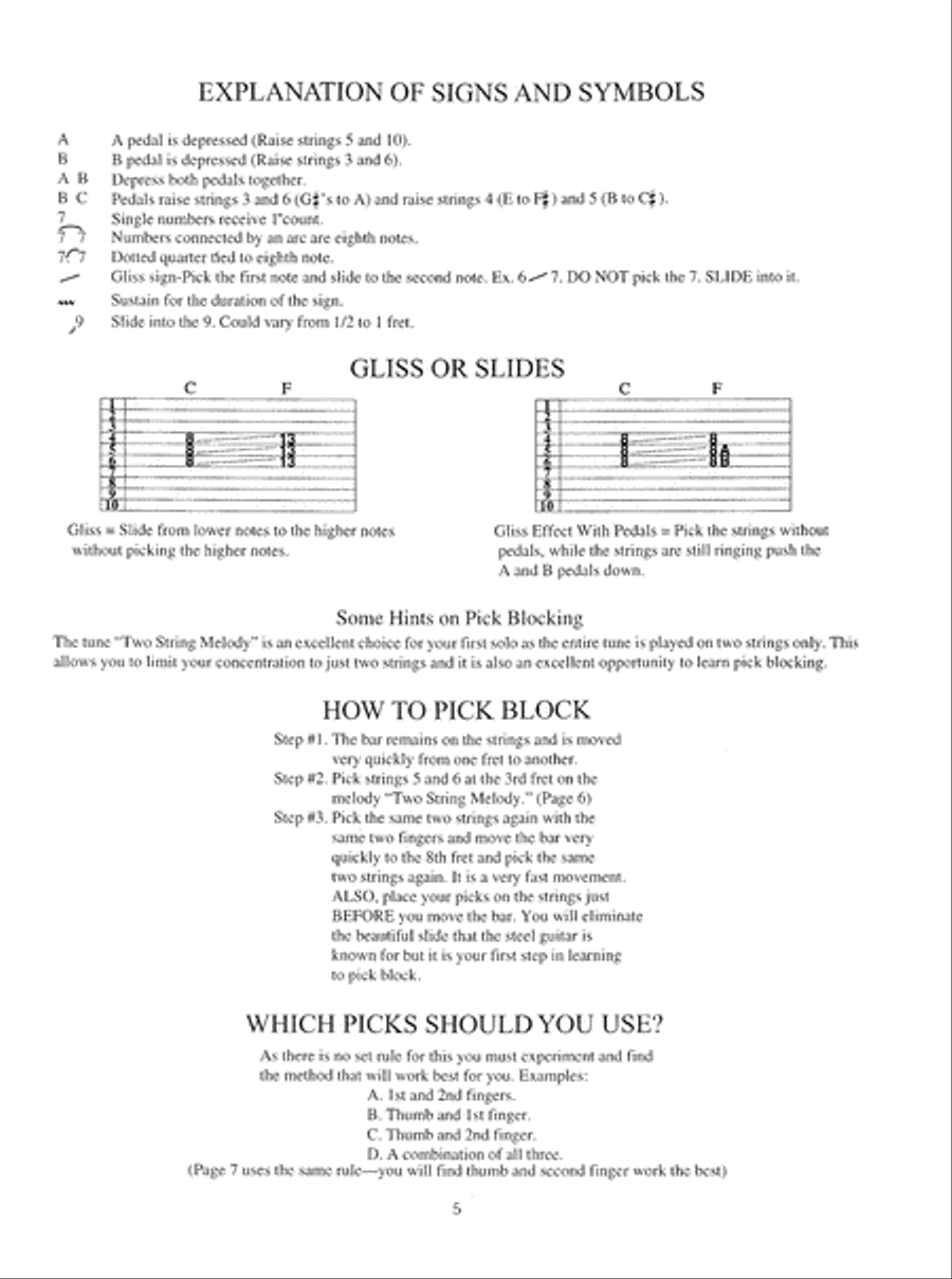 Easiest Country Pedal Steel Guitar Book Electric Guitar scores gallery preview page 6
