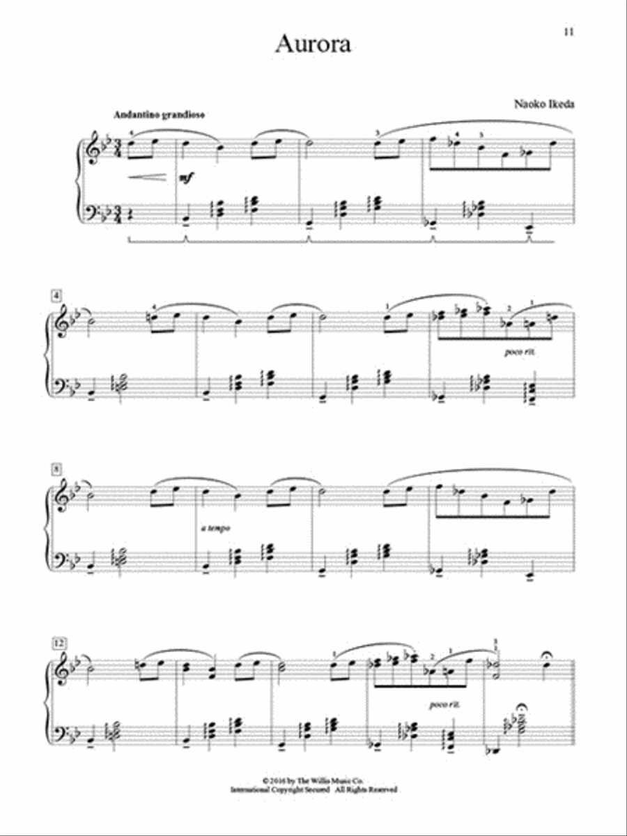Aurora - 5 Original Piano Solos Inspired by the North Piano Solo scores gallery preview page 5