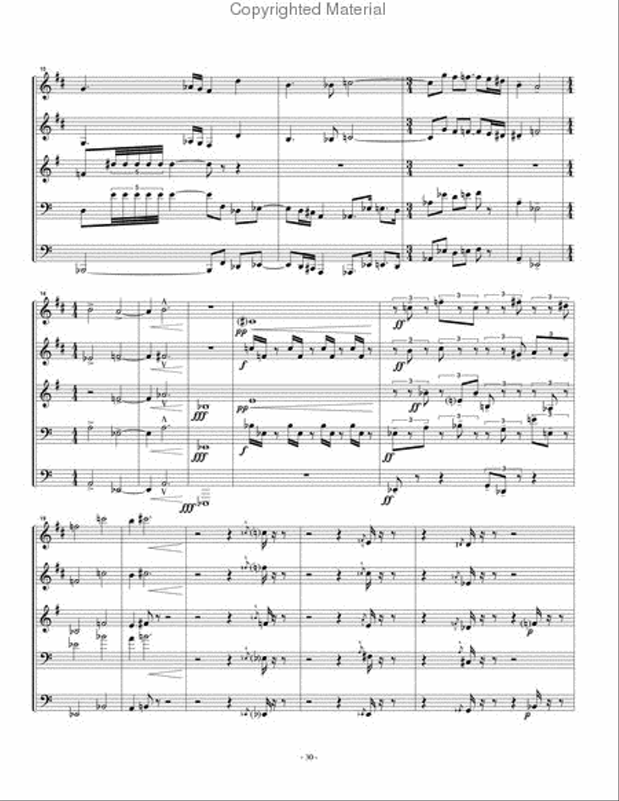 Quintet No.2 for Brass Quintet No.2 for Brass Brass Quintet scores gallery preview page 3