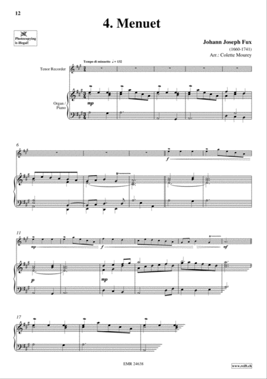 40 Greatest Baroque Hits Volume 2 Tenor Recorder scores gallery preview page 6