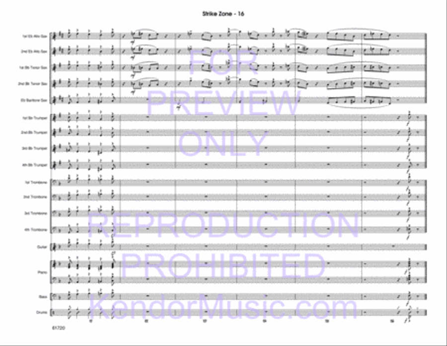 Strike Zone Strike Zone Jazz Ensemble scores gallery preview page 17