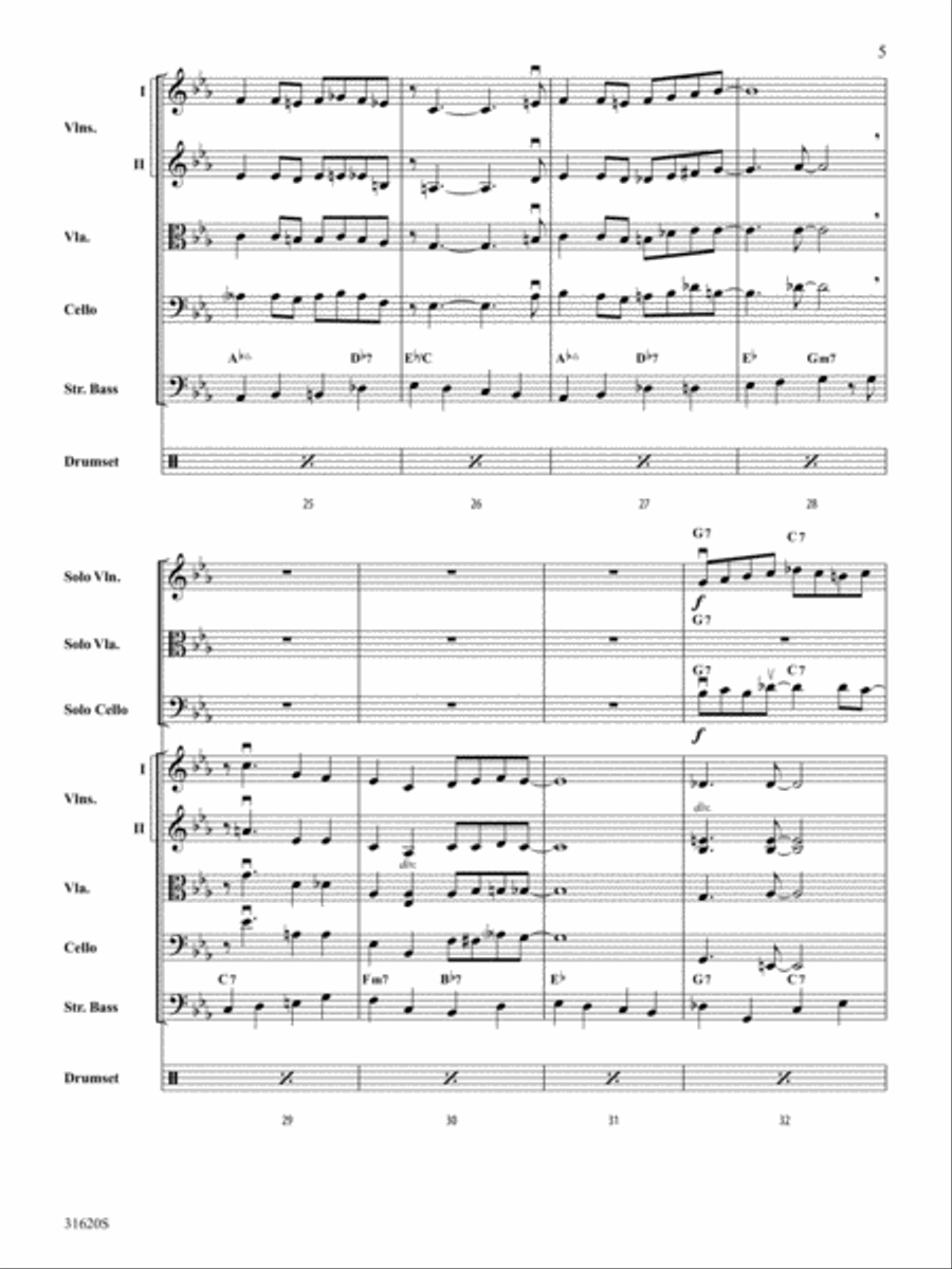 Li'l Darlin': Score String Orchestra scores gallery preview page 5