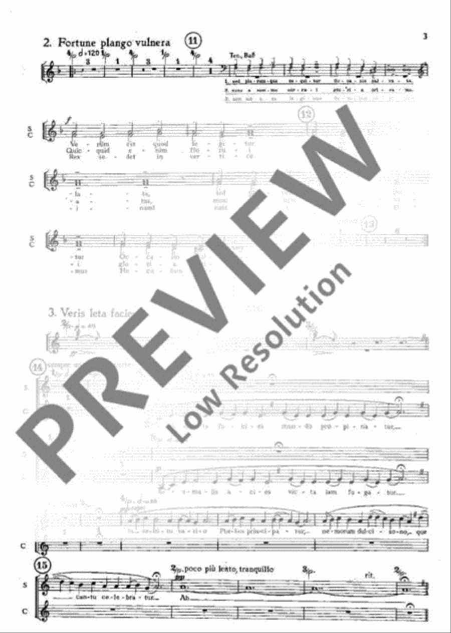 Carmina Burana Part scores gallery preview page 5