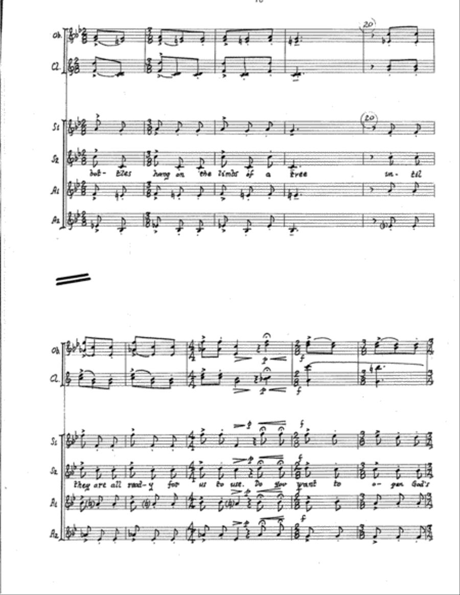 The American Mercury (Additional Full Score) Choir scores gallery preview page 10