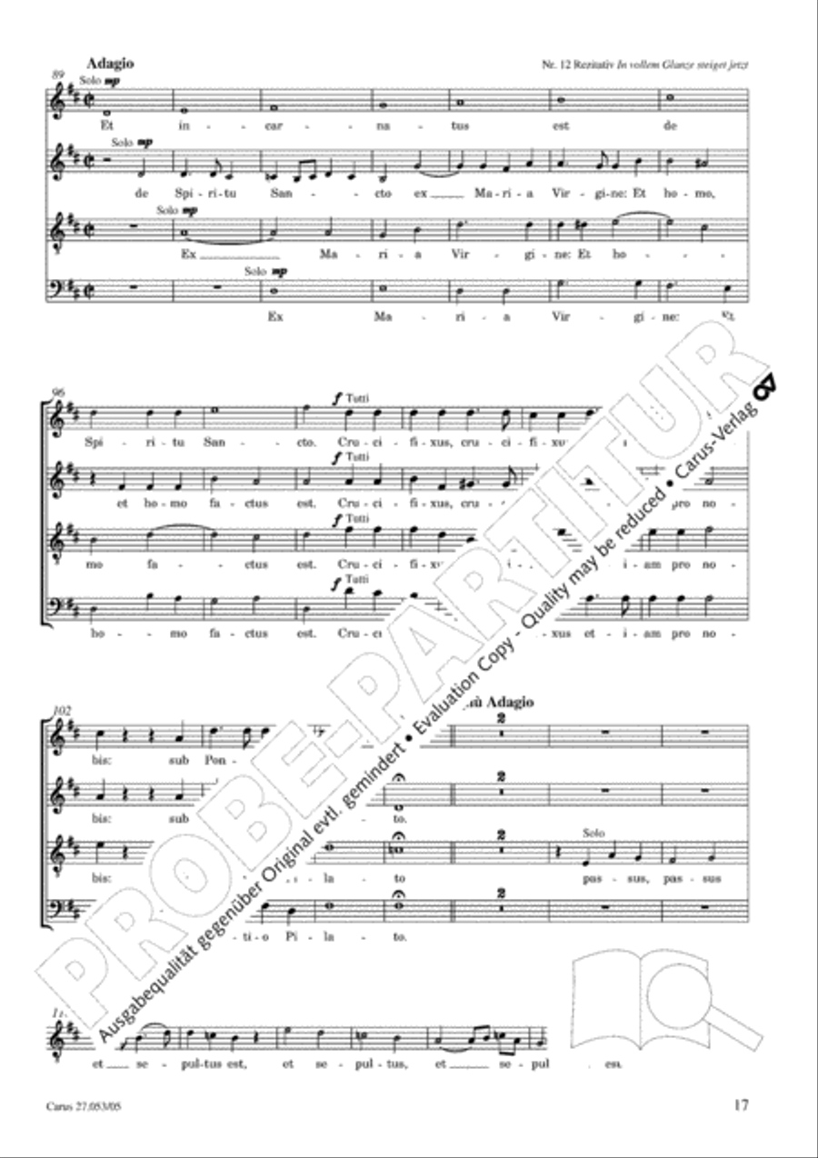 Creation Mass in A-major after Joseph Haydn (Schopfungsmesse in A nach Joseph Haydn) 4-Part scores gallery preview page 18