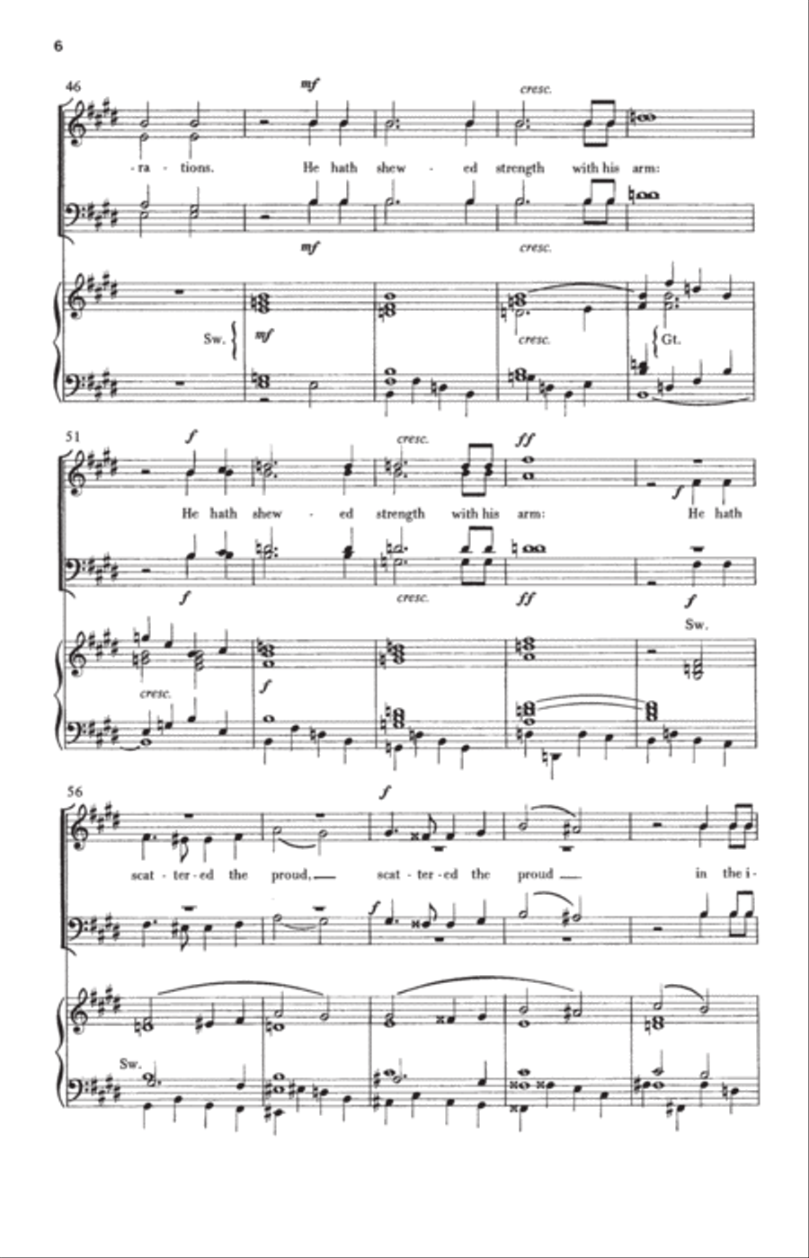 My soul doth magnify the Lord (Magnificat) 4-Part scores gallery preview page 6