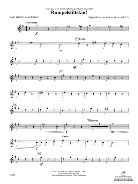 Rumpelstiltskin!: E-flat Baritone Saxophone