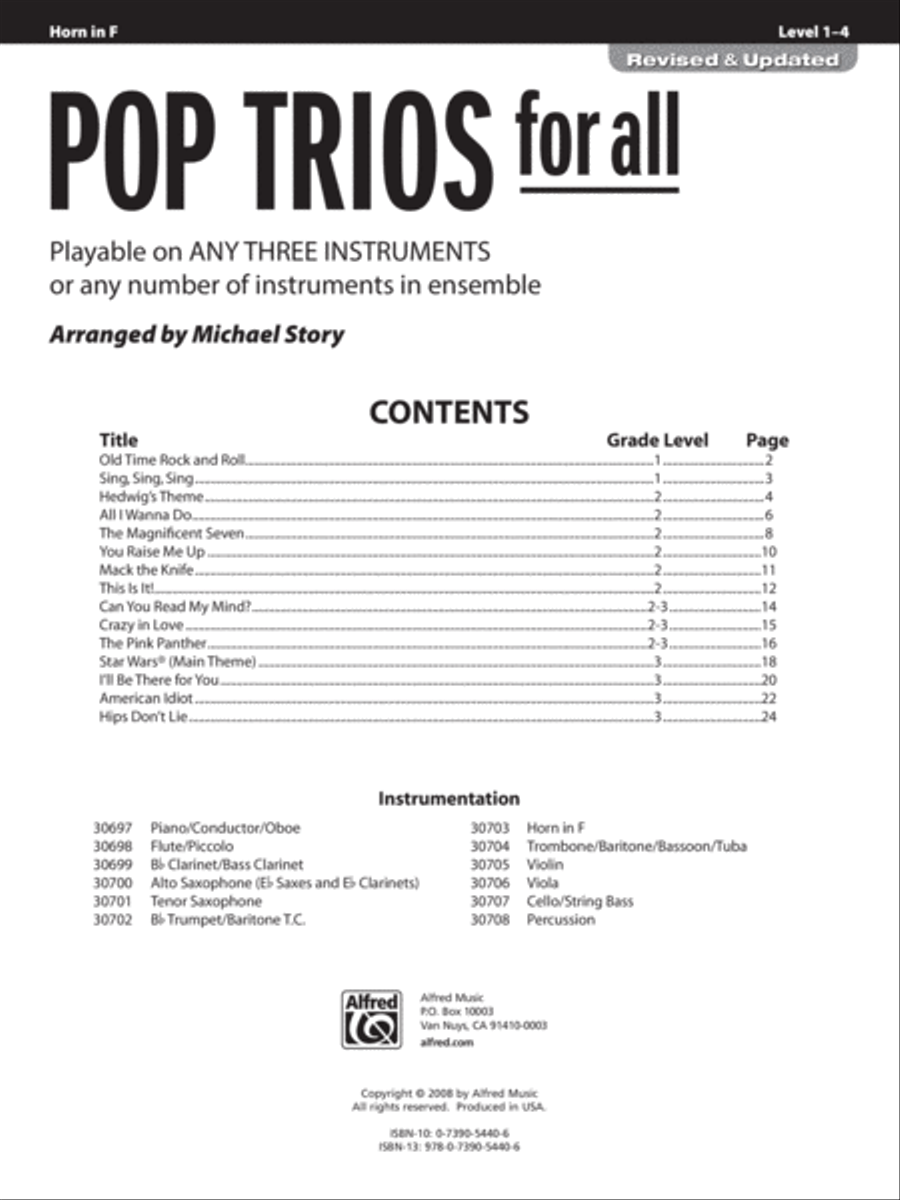 Pop Trios for All