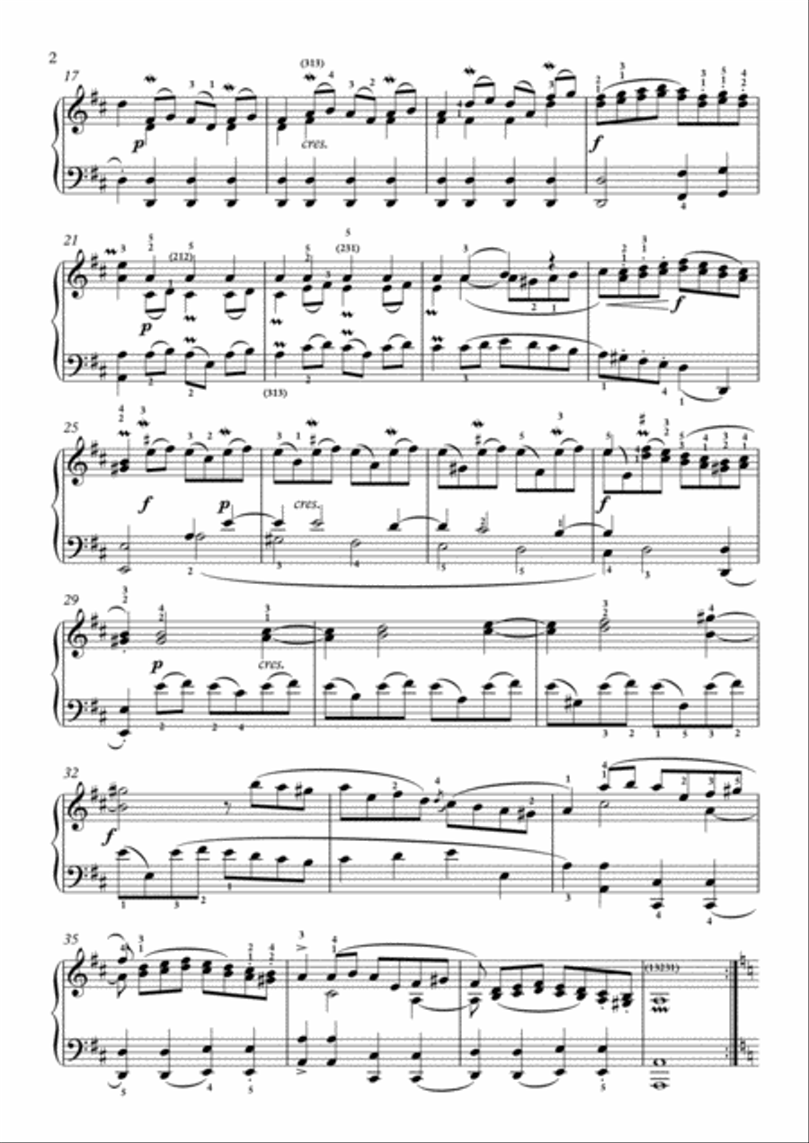 Scarlatti-Sonata in d-minor L.421 K.552(piano) Piano Solo scores gallery preview page 3
