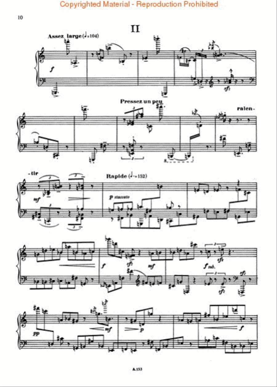 Sonate (Sonata) No. 1 Piano Solo scores gallery preview page 3