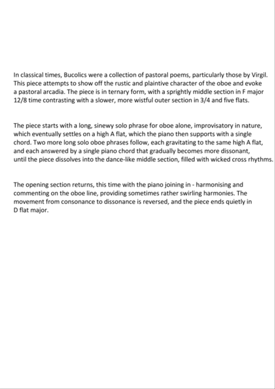 Bucolics Oboe scores gallery preview page 2
