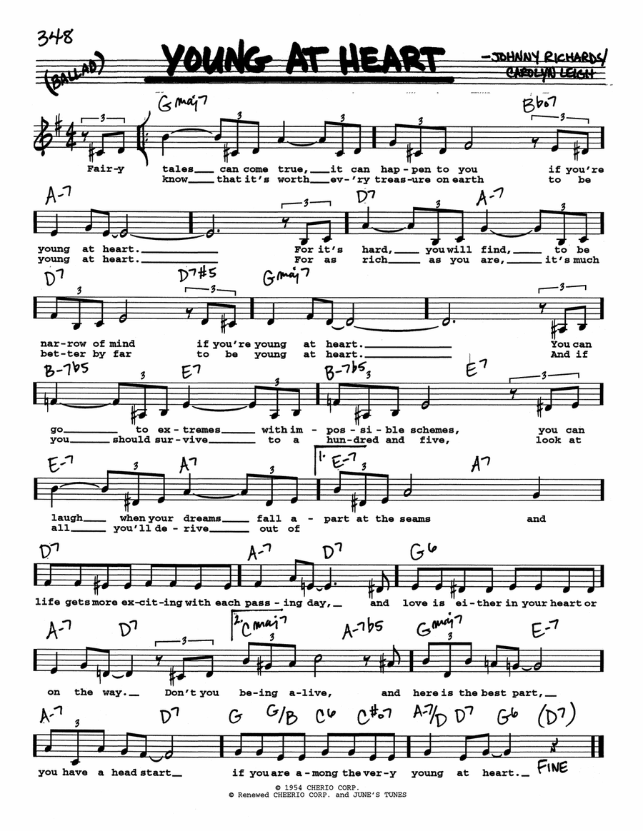 Young At Heart (Low Voice) Low Voice scores gallery preview page 1