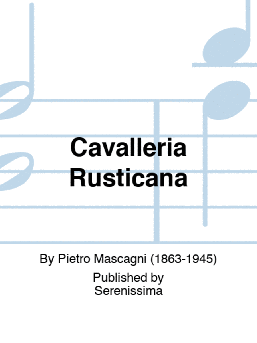 Cavalleria Rusticana Score scores gallery preview page 1