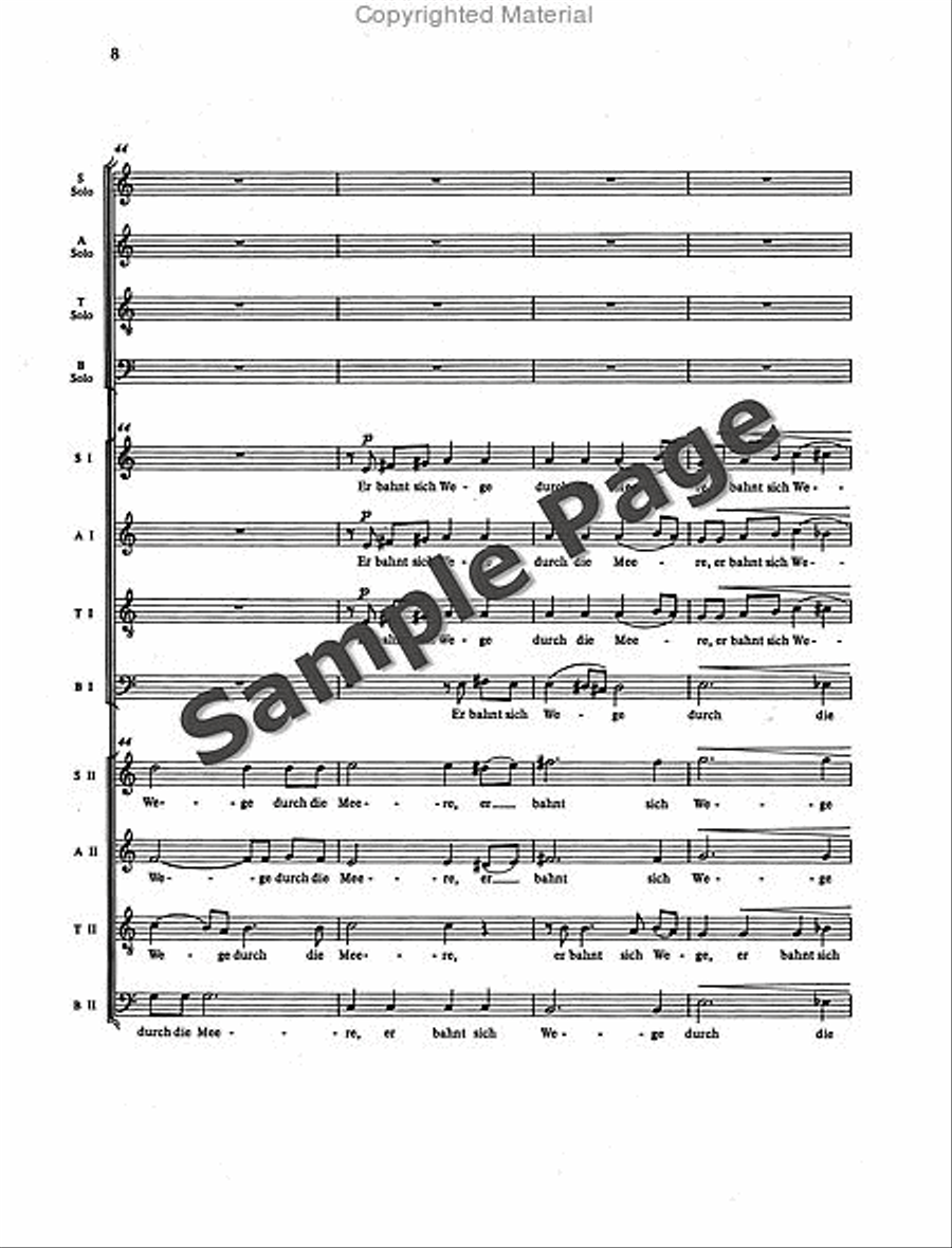 Psalm 8, Op. 85/1 4-Part scores gallery preview page 9