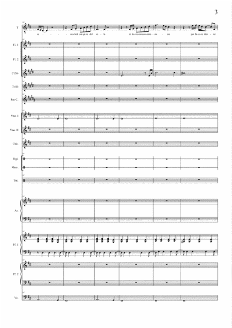 Il Mare Calmo Della Sera Il Mare Calmo Della Sera Large Ensemble scores gallery preview page 3