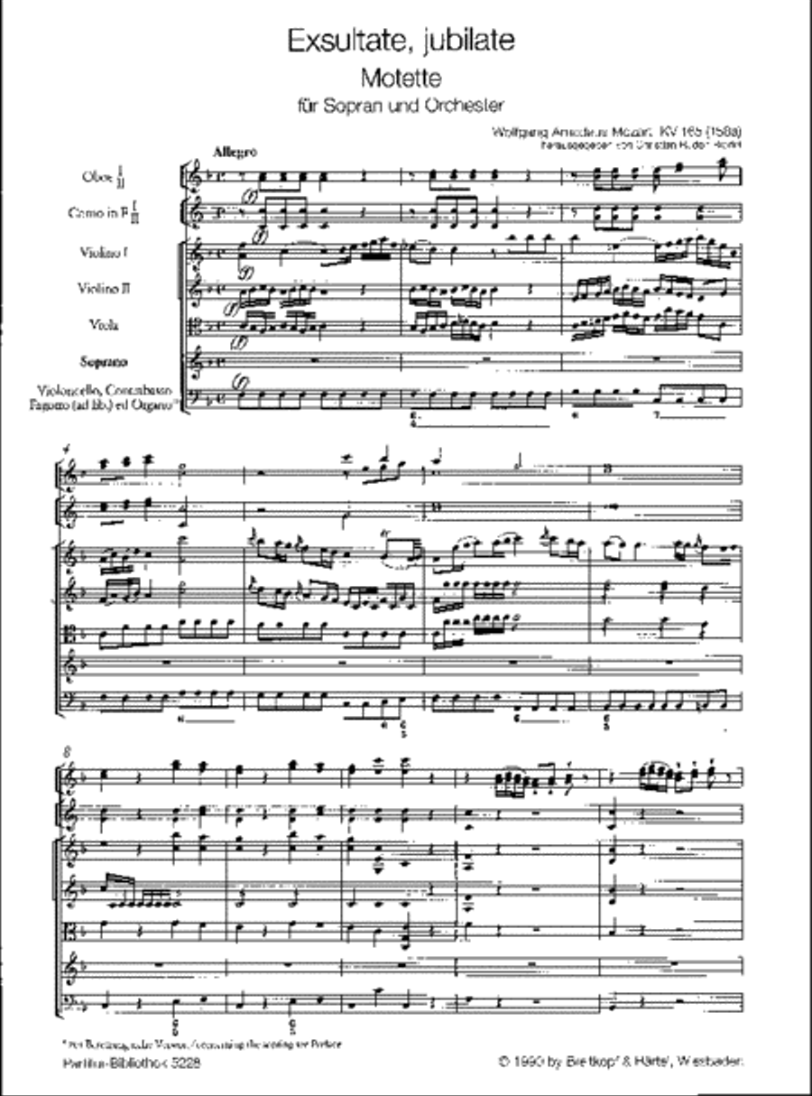 Exsultate, jubilate K. 165 (158a) Orchestra scores gallery preview page 2