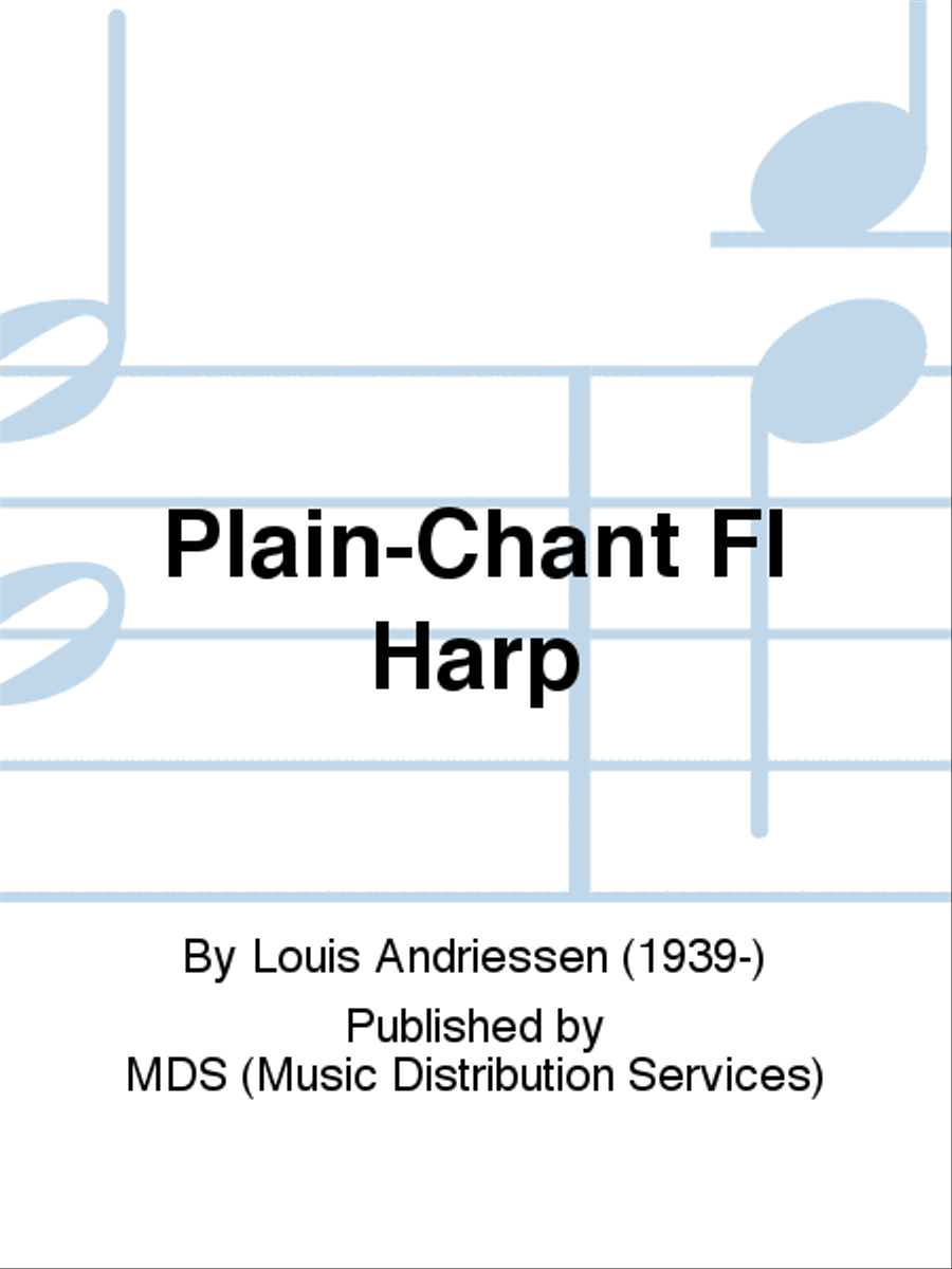 PLAIN-CHANT Fl Harp Flute scores gallery preview page 1
