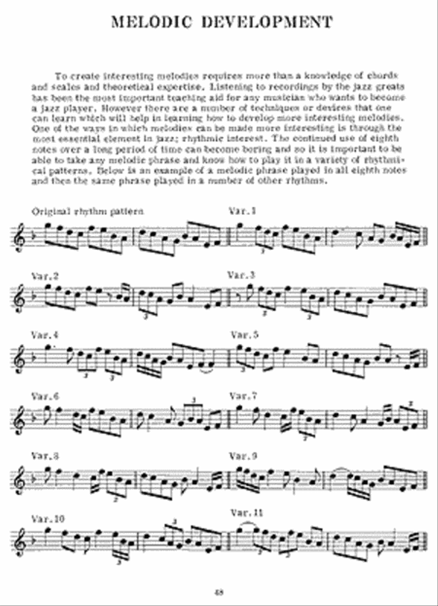 How to Create and Develop a Jazz Sax Solo Saxophone scores gallery preview page 4