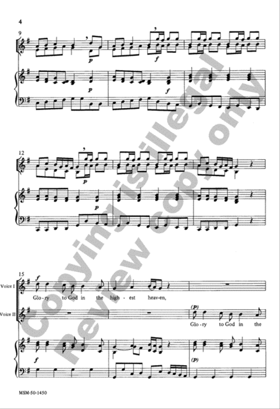 Glory to God 3-Part scores gallery preview page 4