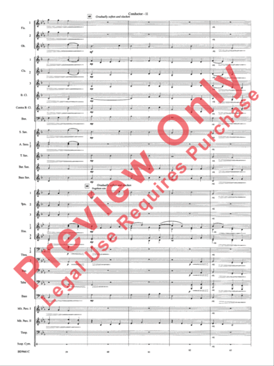 The Sussex Mummers' Christmas Carol Concert Band scores gallery preview page 14