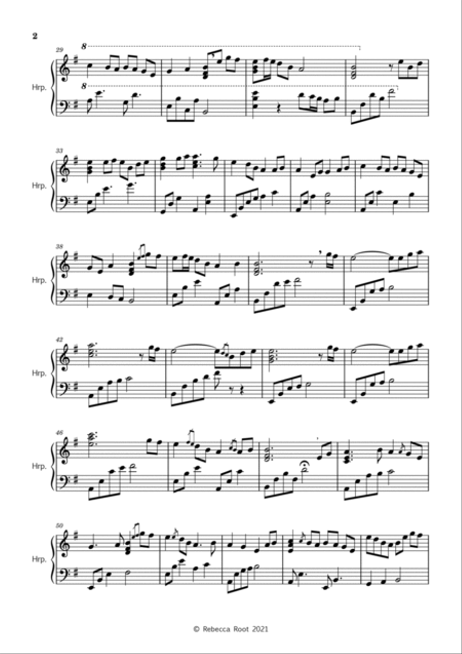 An Leanbh Aimhréid (The Troubled Child) Harp scores gallery preview page 2