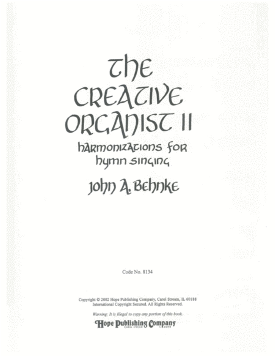 The Creative Organist, Vol. 2 Organ scores gallery preview page 3