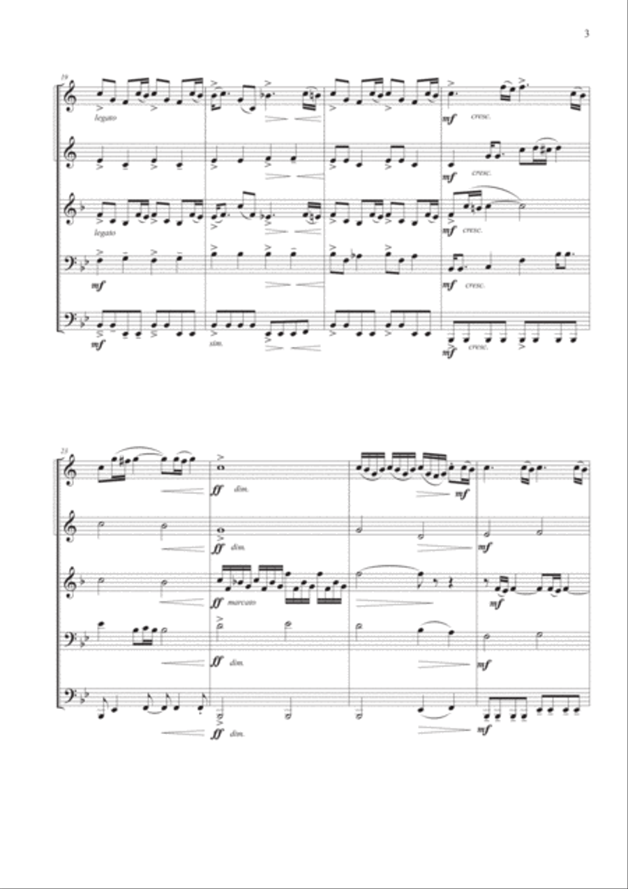 Jurassic Park III Jurassic Park III Brass Ensemble scores gallery preview page 3
