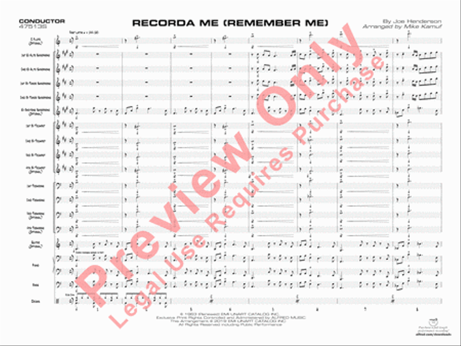 Recorda Me Jazz Ensemble scores gallery preview page 4