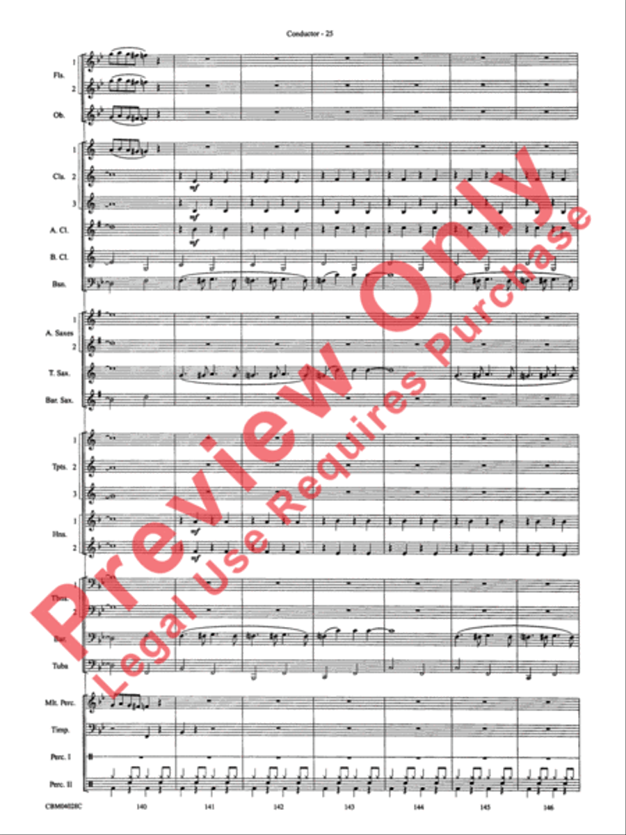 What's Up at the Symphony? Concert Band scores gallery preview page 28