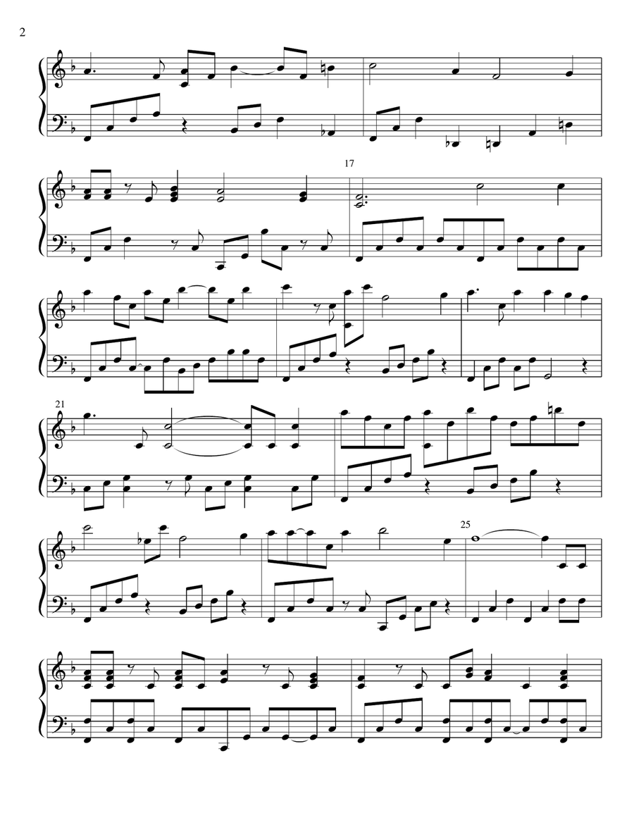 Wherever He Leads I'll Go Piano Solo scores gallery preview page 2